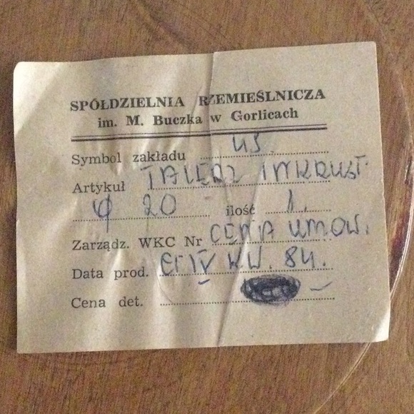 Vintage Spoldzielnia Rzemieslnicza Carved Wood Folk Art Plate - Picture 3 of 6